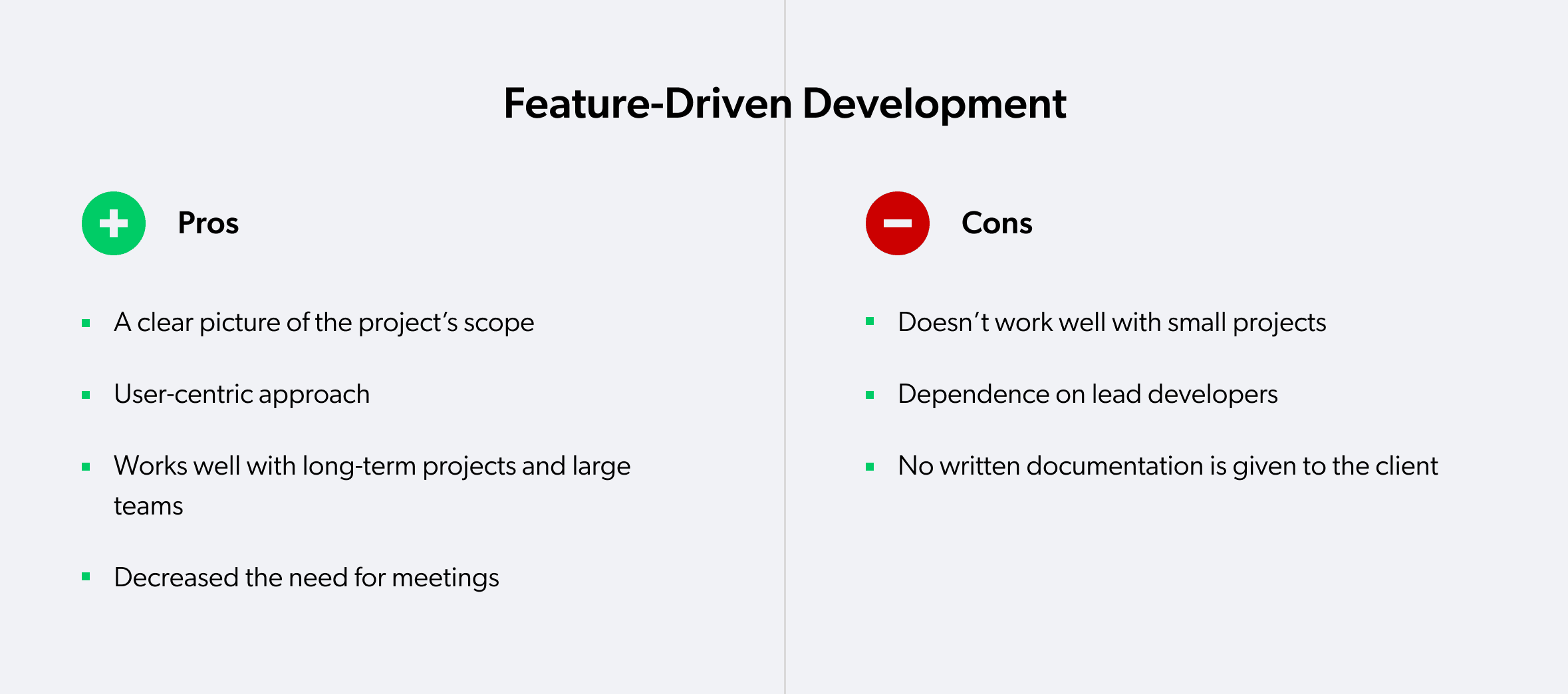 FDD pros and cons